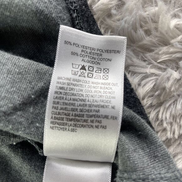 Lucky Brand Shirt Womens Extra Large Gray Black Camouflage Camo Tee Military - Picture 5 of 8